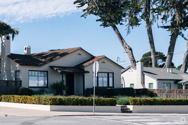 Cozy coastal cottages are popular in Monterey, CA.