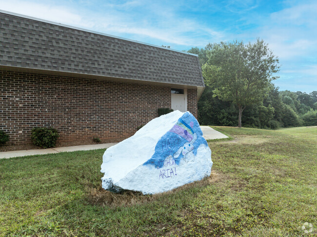 The rock at Shuford Elementary School is a great place for school spirit.
