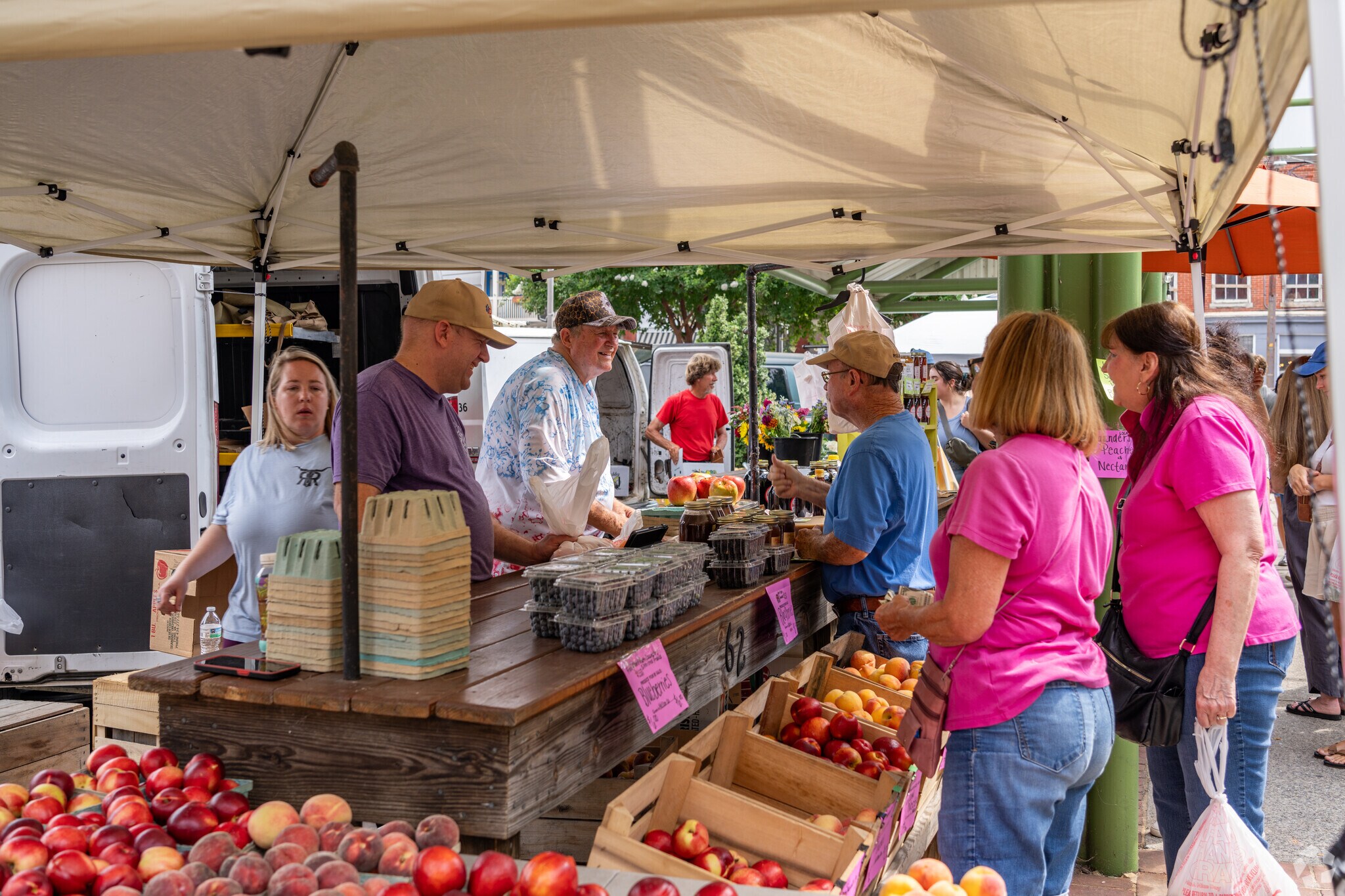 The Lynchburg Community Market is minutes away from Diamond Hill.