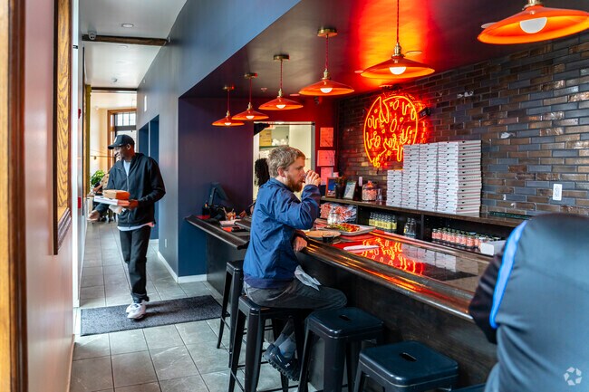 Michigan & Trumbull is known for its Detroit-style pizza in the Elijah McCoy neighborhood.