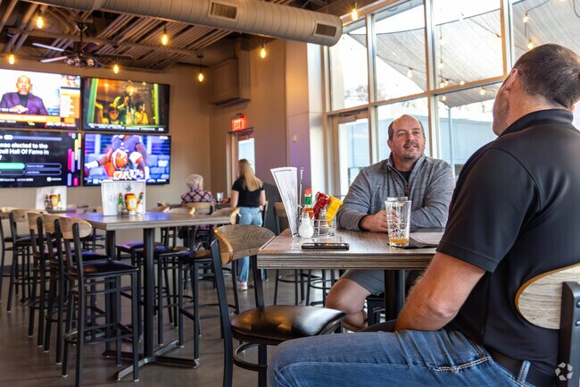 Watch the game with friends at Caddy's Kitchen near Stan Bahnsen Park.