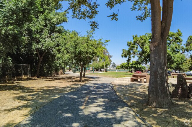 Take a walk through Stonegate Park.