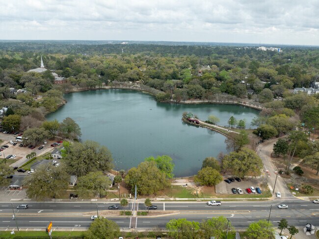 Lake Ella near Levy Park is a favorite spot for relaxing or outdoor exercise.