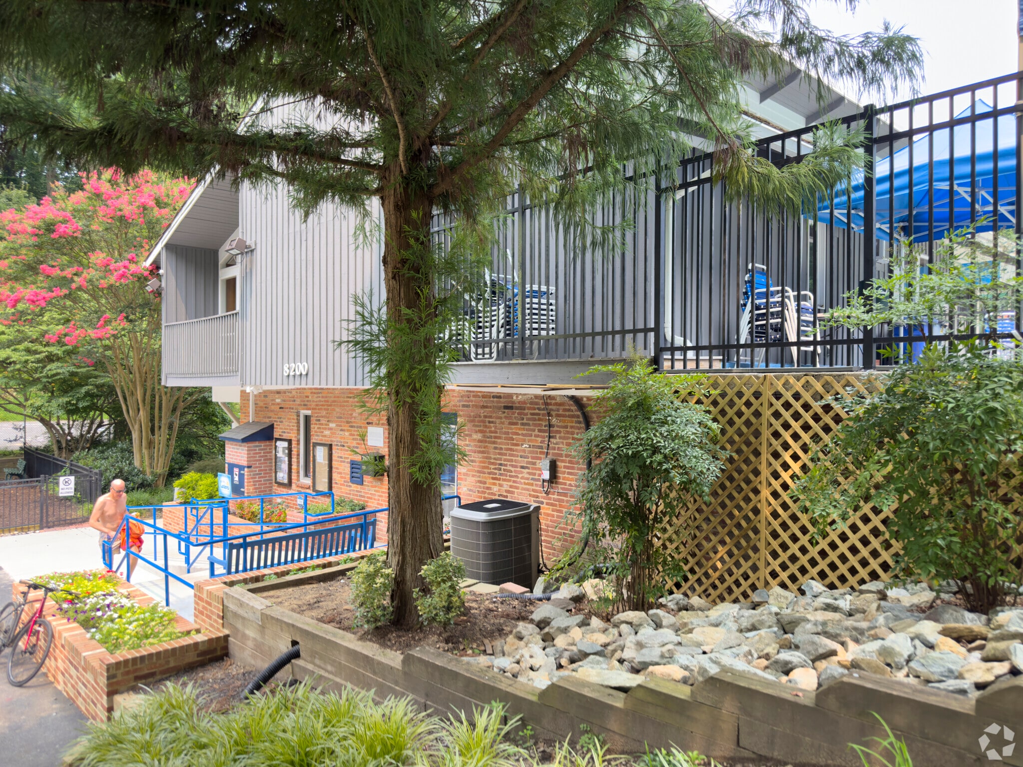 Residents of Carderock Springs have access to a private swim club within the neighborhood.