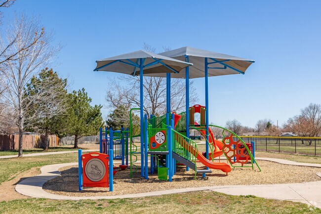 Waddell Park features a playground, picnic tables, and baseball fields.