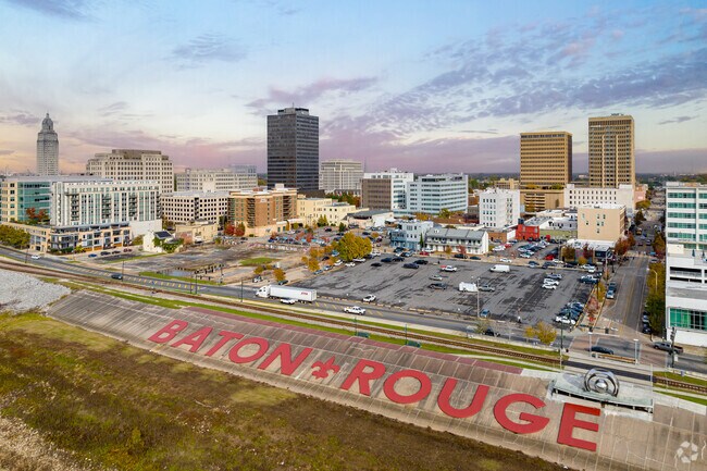Downtown Baton Rouge is eight miles from Scotlandville.