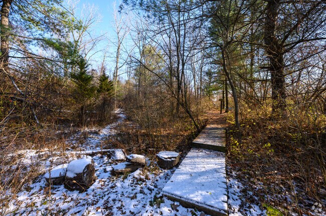 The Mengereson Nature Preserve is run by the Acres Land Trust and was a former area farm.