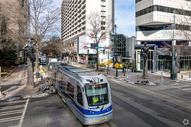 Forth Ward residents have easy access to public transportation around Charlotte, NC.