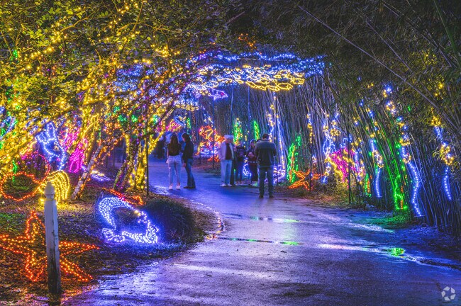 Bellingrath Gardens hosts an annual light display 21 miles from Westlake.
