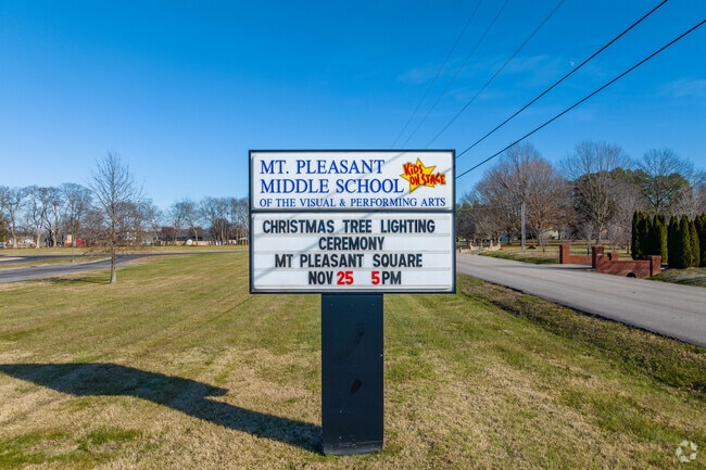 Mt. Pleasant Middle School is home to the Tigers in Mount Pleasant.