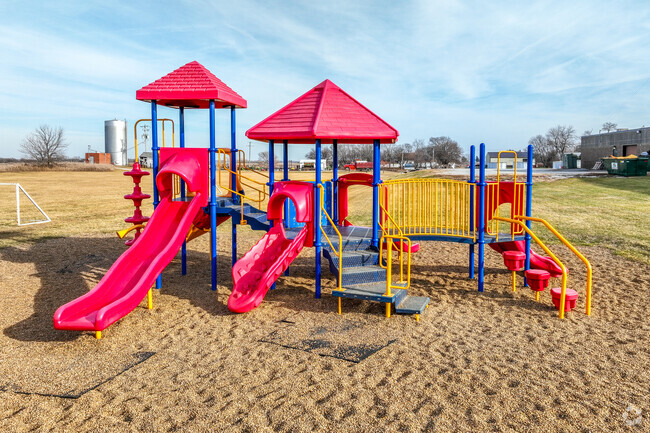 A large playground makes for fun recess time at Dexter Elementary.