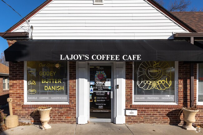 While in Charlack, coffee and baked goods can be found at LaJoy's Coffee Cafe.
