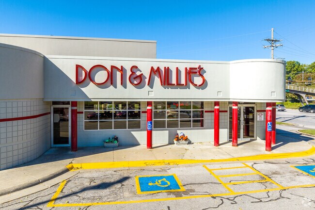 Don & Millie's, a local fast food chain, serves up delicious burgers and cheese frenchies.