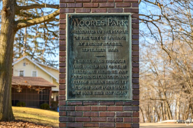 Moores Park has been an amenity of Lansing since 1908.