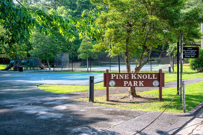 Pine Knoll Park is right in the middle of the neighborhood.