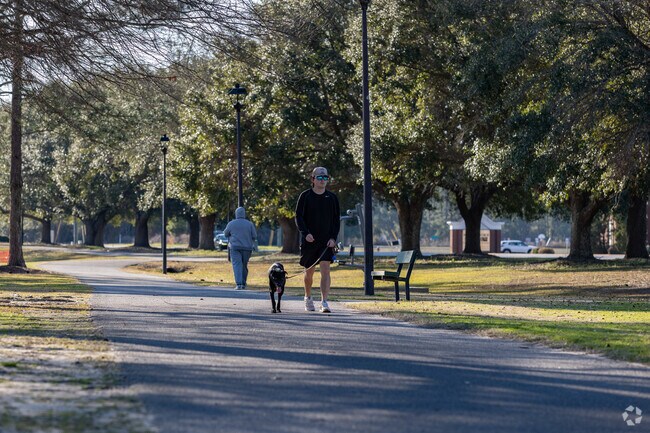 Enjoy walking in the many parks of Statesboro.