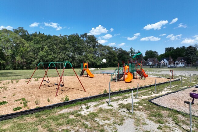 Students enjoy the large Playground at Carleton Elementary School.