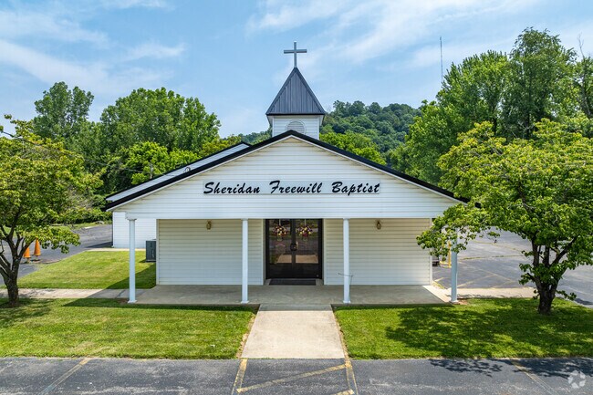 Many residents of Sheridan attend weekly services and Sunday School at Sheridan Freewill Baptist Church.