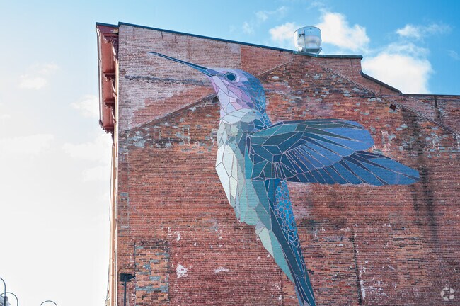 South Burlington thrives in wall art by presenting itself on historical buildings.