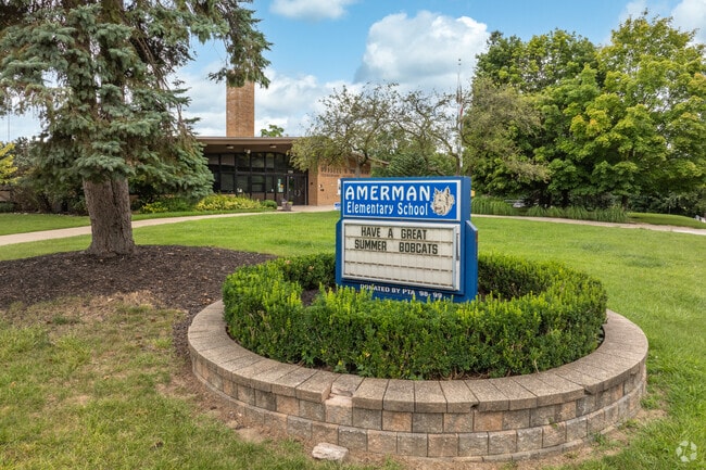 Amerman Elementary School's signage.