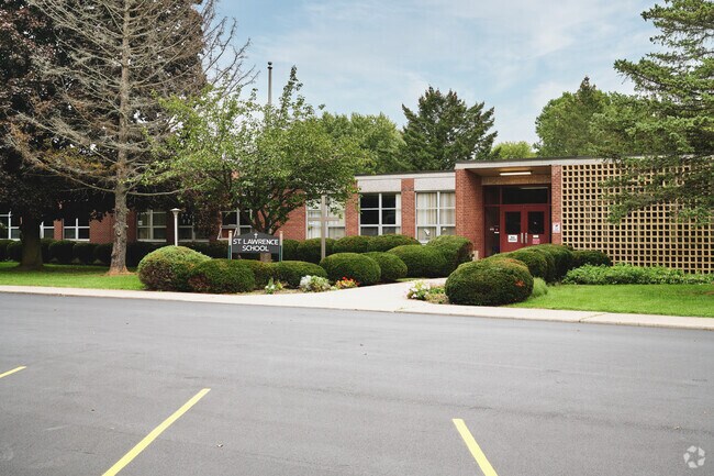 St. Lawrence School facade.