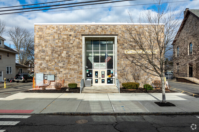 The main facade and entrance at Bound Brook's LaMonte Annex Elementary School.