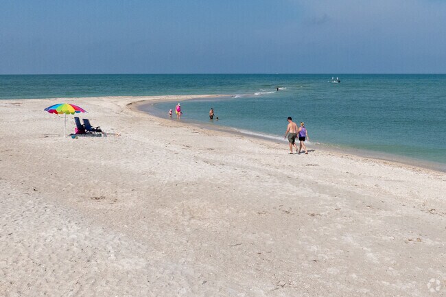 Families gather on the tranquil beaches in North Captiva Island for fun in the sun.