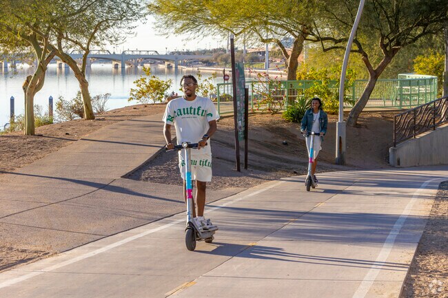 Electric Scooters are a quick way to get around Marilyn Ann and the surrounding area.