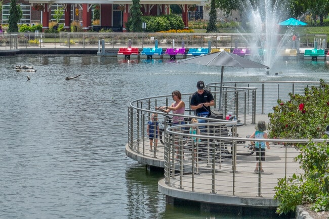 Residents enjoy fishing at the ponds in Columbian Park.