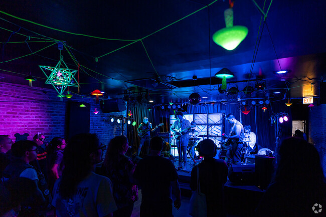 Wicker Park is home to many music fests including Bourbon on Division's Rathole Music Fest.