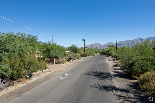 Cactus Boulevard provides residents a safe place for a morning walk in Rillito Bend.