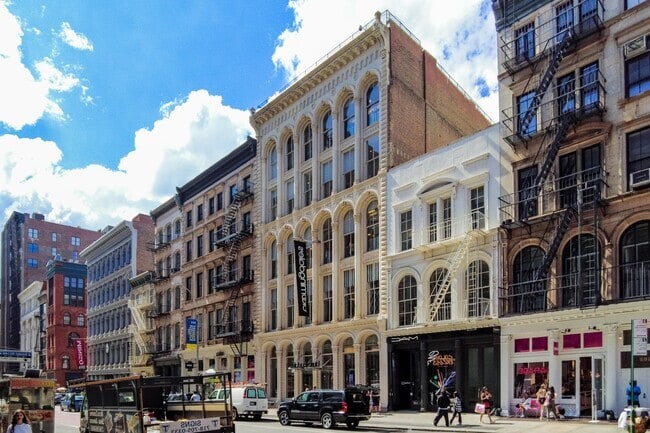 Broadway has beautiful older-style buildings to compliment the rich culture of SoHo.