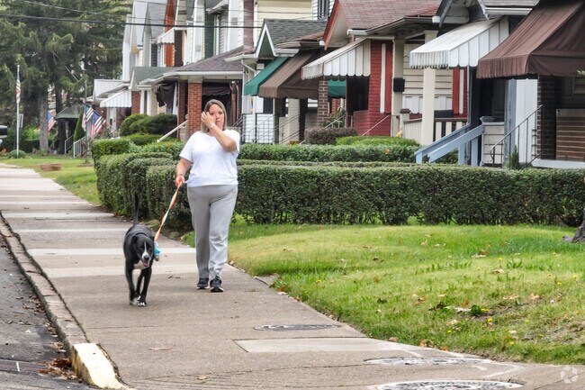 Take your furry friend for a stroll in the extremely walkable Wilmerding neighborhood.