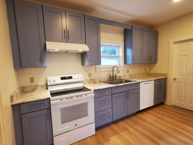 Brand new kitchen granite countertops, induction stove, dishwasher, disposal, new floor!