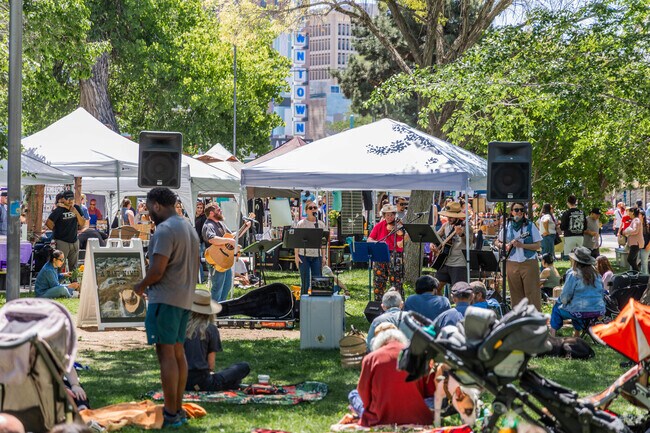 Residents of Matheson Park enjoy going to the Growers Market on weekends.