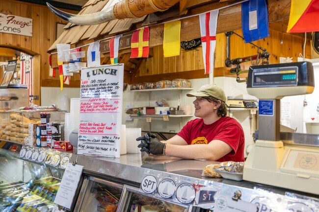 In addition to the sandwich side you can also get market items at Spic & Span in Southport.