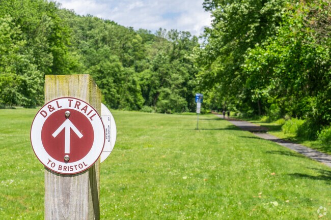 The D&L Trail runs through Old Orchard, providing 165 miles of beautiful trails.