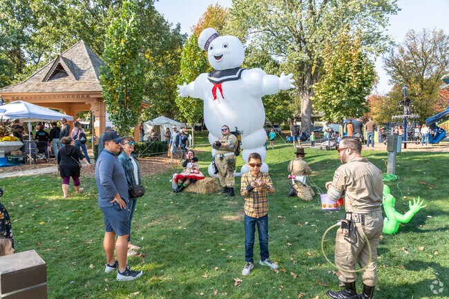 There are plenty of photo ops during Scarecrow Weekend in Downtown St. Charles.