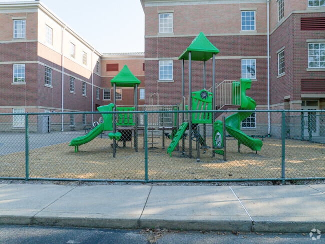 Children enjoy Montgomery Elementary School's playground.