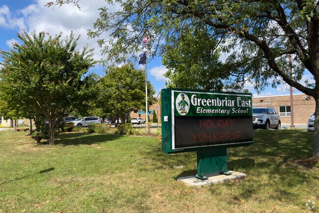 Greenbriar East Elementary School serves the Greenbriar community.
