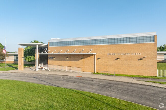 Kirkmere Elementary in Schenley is part of Youngstown City Schools and features a roundabout for drop-off.