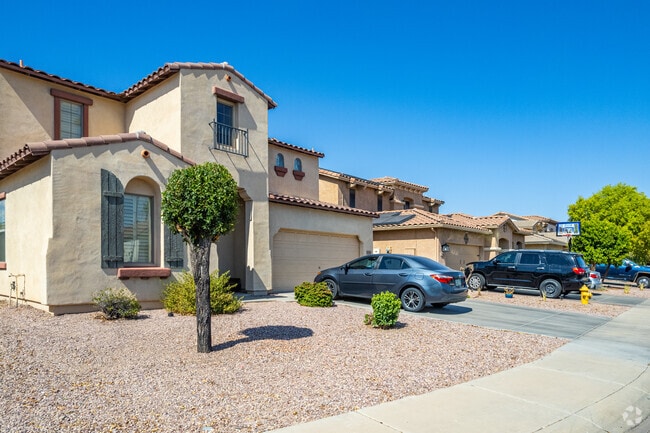 Discover the serenity of desert landscaped homes in Surprise, a harmonious retreat for living.