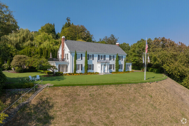 Large and stately new traditional's sit on the hill overlooking the water in Southeast Magnolia.
