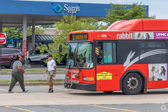 RabbitTransit bus stops are found along Market Street in East York.