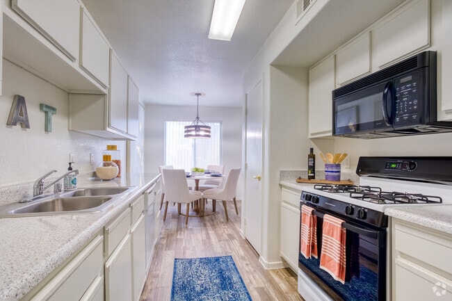 2BR, 2BA - 1056 SF Kitchen and Dining Area