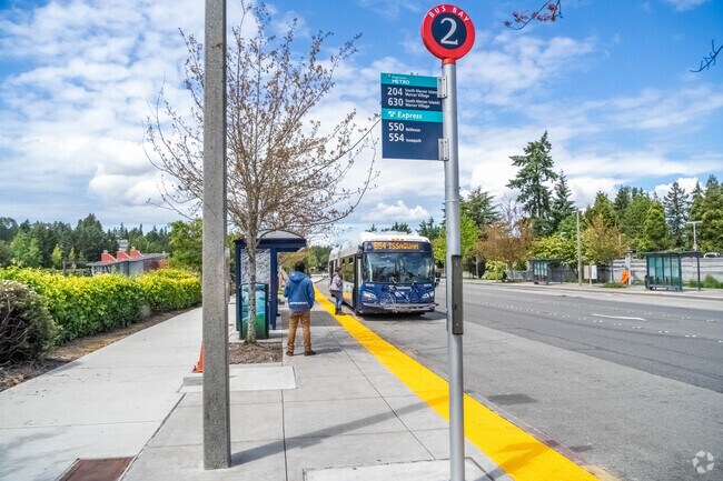 There are plenty of bus stops in Parkwood - Mercer Firs and Downtown Mercer Island.