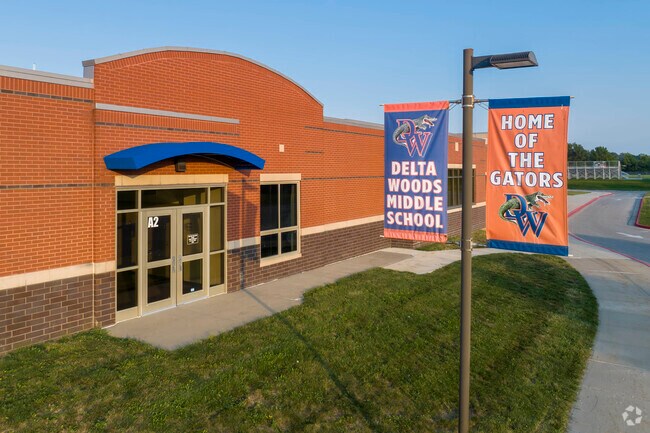 Delta Woods Middle School serves Chapel Ridge students in grades six through eight.