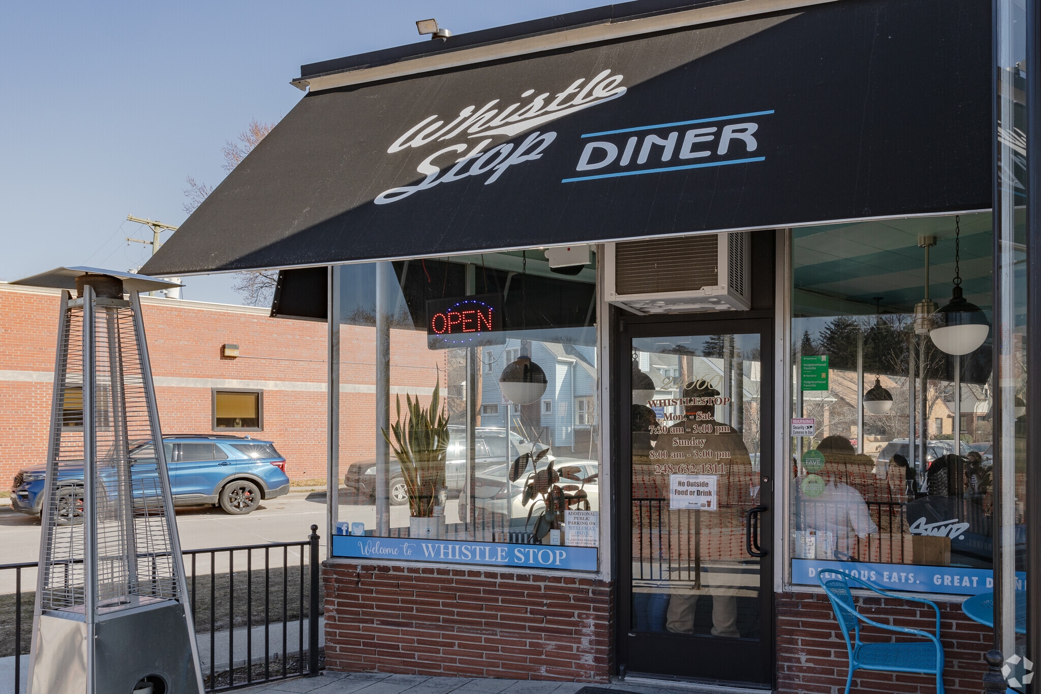 The Whistle Stop Diner is a popular spot in Pleasant Ridge.