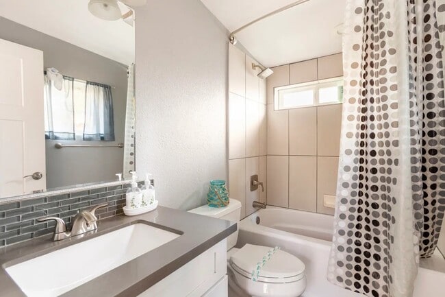 Clean modern bathroom