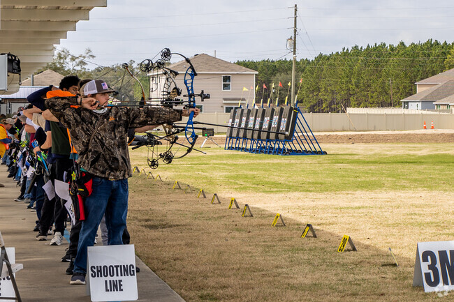 People travel from all over to compete in archery competitions in Newberyy.